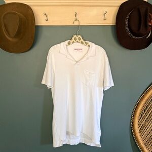 Orlebar Brown White Polo Sz large